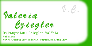 valeria cziegler business card